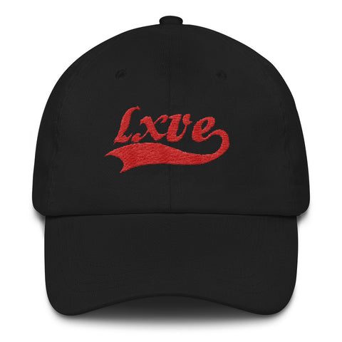LxVE Vintage Logo Hat (Black/Red)