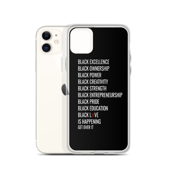 All Black Everything iPhone Case